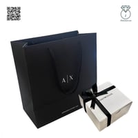 سلسال فضه بالكرستال من براند Armani