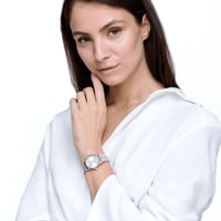 ساعة نسائية ماركة لوكا بارا بمينا وردي أنيق