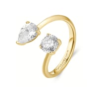 خاتم ذهبي بالزيركون ماركه Brosway