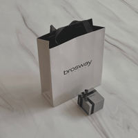 خاتم ذهبي بحجر لازورد ماركه Brosway