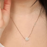 سلسال ذهبي بالزيركون ماركة جيس