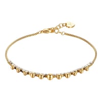 خلخال ذهبي بالكرستال ماركة LUCA BARRA