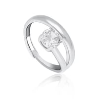 خاتم فضه بالزيركون ماركة GioiaPura