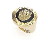 خاتم رجالي ذهبي براند Guess