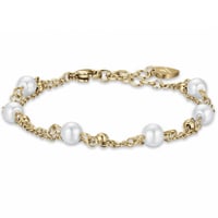 اسوارة اللولو الذهبيه من براند LUCA BARRA