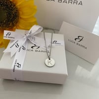 سلسال فضي بحرف K من براند LUCA BARRA