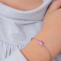 سوار أطفال بالفراشات الورديه ماركة LUCA BARRA