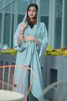 عباية زاهية تيفاني كلاسيك مع تدخيلات دانتيل ع الكم