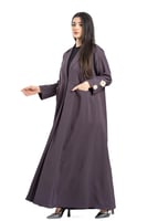 عباية رنوة بليزر مزين بورد وفصوص لولو ع الأكمام