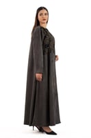 عباية عبير شامواة باللون الزيتي