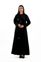 عباية عبير شامواة باللون الاسود