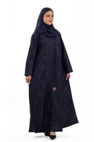 عباية ظلال الشتوية باللون الكحلي