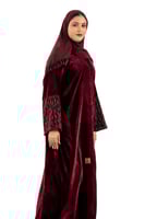 عباية اريج باللون العنابي