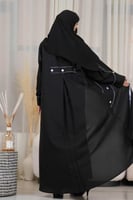 عباية زاهية كلاسك مع قيطان وزرارات عالجيوب