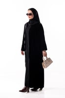 عباية غيمة بمخمل شتوي