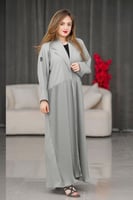 عباية تيفاني كلوش مع تدخيلات كسرات نص من الأمام