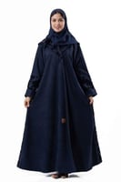 عباية شتوية بتدخيلات جاكار برسم فاينل من الامام وا...