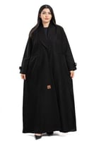 عباية وصال بليزر مزينة بفراشة وورود