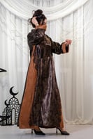 جلابيات شتوية فخمة بلون بني مع جملي