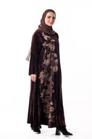 عباية سلاف الشتوية باللون البني