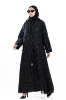 عباية طيف بتل اسود مطرز