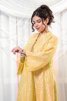 جلابية رمضانية بتطريز فاخر وشك فصوص كرستال