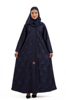 عباية ظلال الشتوية باللون الكحلي