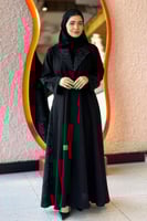 عباية بقماش جاكار خلية