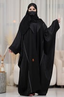 عباية زاهية بشت مع تحديد قيطان من الامام والكم بتد...