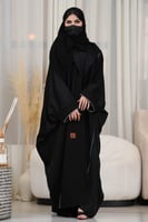 عباية زاهية بشت مع تحديد قيطان من الامام والكم بتد...