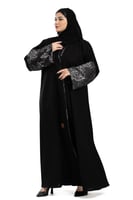 عباية بيسان بأكمام جاكار مورد وتحديد قيطان