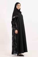 عباية وجد مخمل مع شيفون يورد مخمل