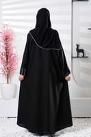 عباية كلاسيكية بتدخيلات قماش جاكار وقيطان من الاما...