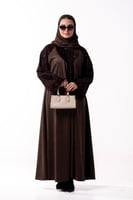 عباية داليا الشتوية باللون البني