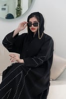 عباية كلوش مع تطريز من الاطراف