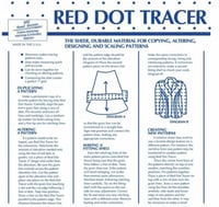 ورق تصميم الباترونات Red Dot Tracer