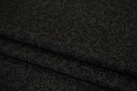 قماش قطن أسود مشجر