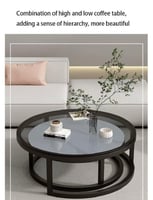 طاولات القهوة الحد الأدنى مع مجموعة طاولة التعشيش...