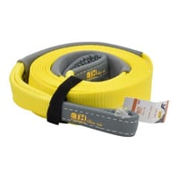 حبل سحب سيارات وشاحنات بلون أصفر 6 متر بقوة تحمل 9...