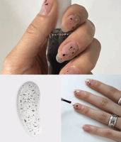 انتروبي طلاء أظافر سهل التقشير لون أسود شفاف