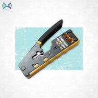 RJ45 Crimp Tool Pass Through Crimper Cutter for Ca...