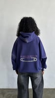 هودي بنفسجي washed oversize