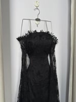 فستان ميس سهره اسود دانتيل