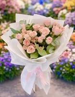 باقة / همسة وردية ورد بيبي جوري