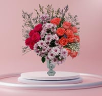 زهور التقدير | فازة زجاجية