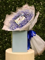 هدوء الأزرق : جبسوفيليا زرقاء وشوكلاتة بلجيكا أنوش