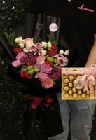 باقة أروقة المحبة وشوكولاته فيريرو روشية قطع 24