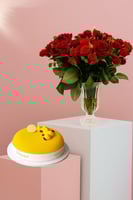 ورود حمراء وكيكة اني داني كيكة الصغيرة