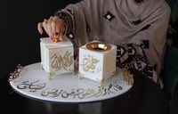 طقم مباخر بالاسم رخام بالاسم حسب اطلب