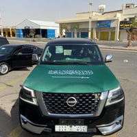 علم السعودية على الكبوت مع المرايات (لماع خفيف كلي...